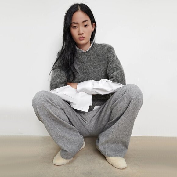 NWT Zara cream off-white faux fur low heeled ballet flats, 6 - Picture 2 of 13